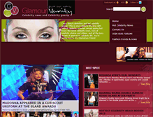Tablet Screenshot of glamourvanity.com